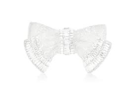 Bow Deco Gems Silver