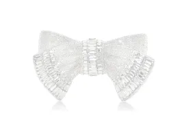Bow Deco Gems Silver