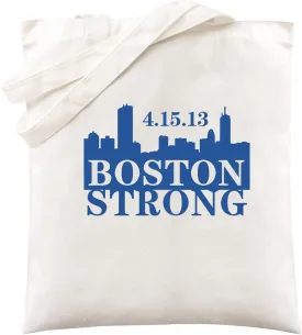 Canvas Shoulder Tote Bag for Men Women - Boston Marathon Route Graphic Unisex Reusable Grocery Bags