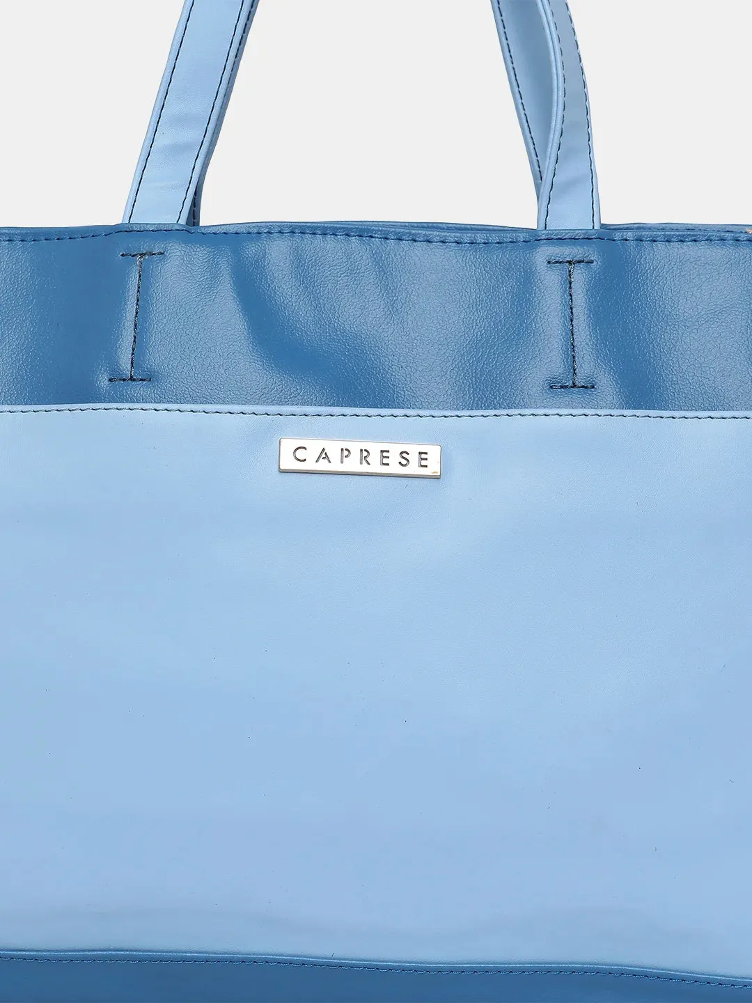 Caprese Ollie Laptop Satchel Large Cyan