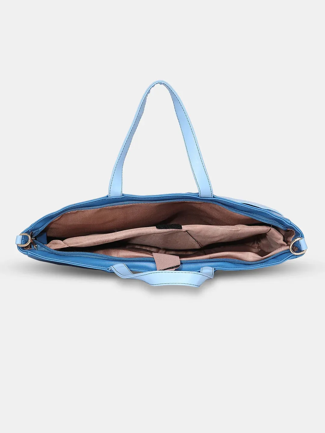 Caprese Ollie Laptop Satchel Large Cyan