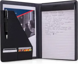 Case it The Premier PADFOLIO Case-it Business Meeting Padfolio | Professional Portfolio with Letter Size Writing Pad/PAD-14-BLK