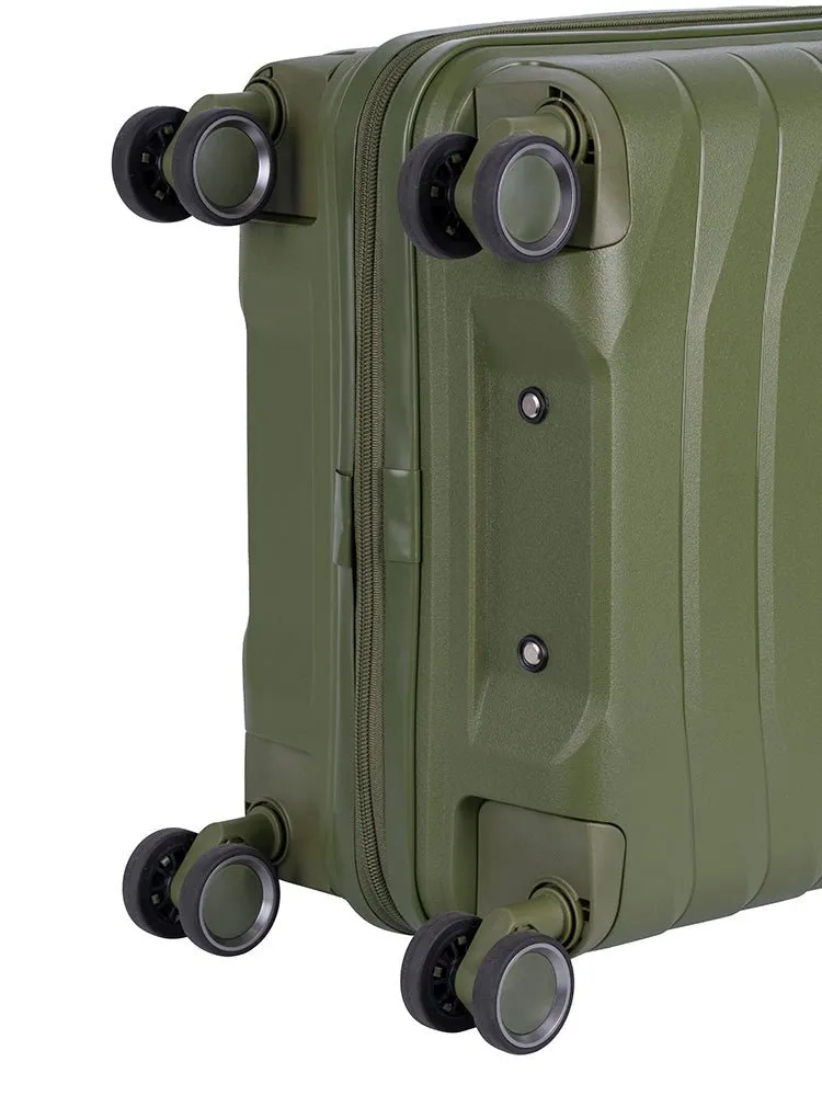 Cellini Grande 4 Wheel Carry-on Trolley Case | Green