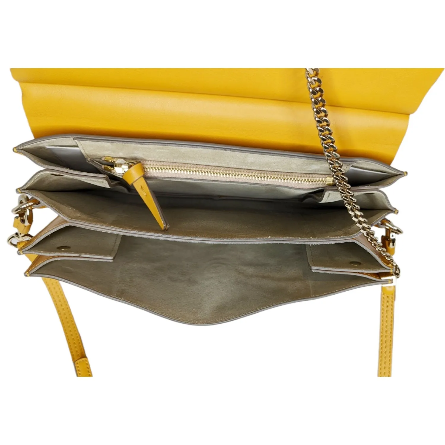 Chloé Medium Leather Suede Faye Shoulder Bag