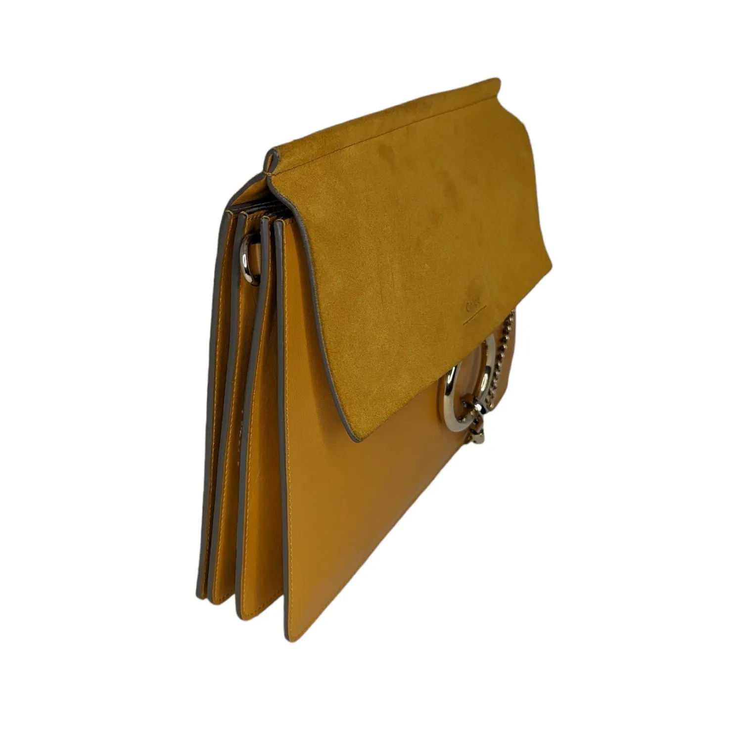 Chloé Medium Leather Suede Faye Shoulder Bag