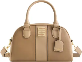 Christian Siriano New York Women's Satchel Bag Purse, Milano Bowling Crossbody Handbag with Adjustable Shoulder Strap