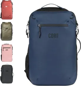 COR Surf Carry On Travel Backpack with Secret Passport Pockets | Carry-On Luggage Backpack With YKK Zippers for Men and Women | The Island Hopper (28L, Navy Blue)