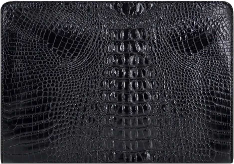 Crocodile Pattern Clutch Purse Oversized PU Leather Envelope Clutch Evening Handbag