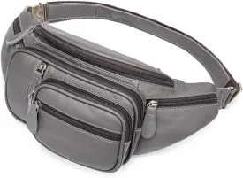 Cross-body Shoulder Bag Multi-functional Men's Waist Pack Outdoor Sports Chest Bag(Gray)