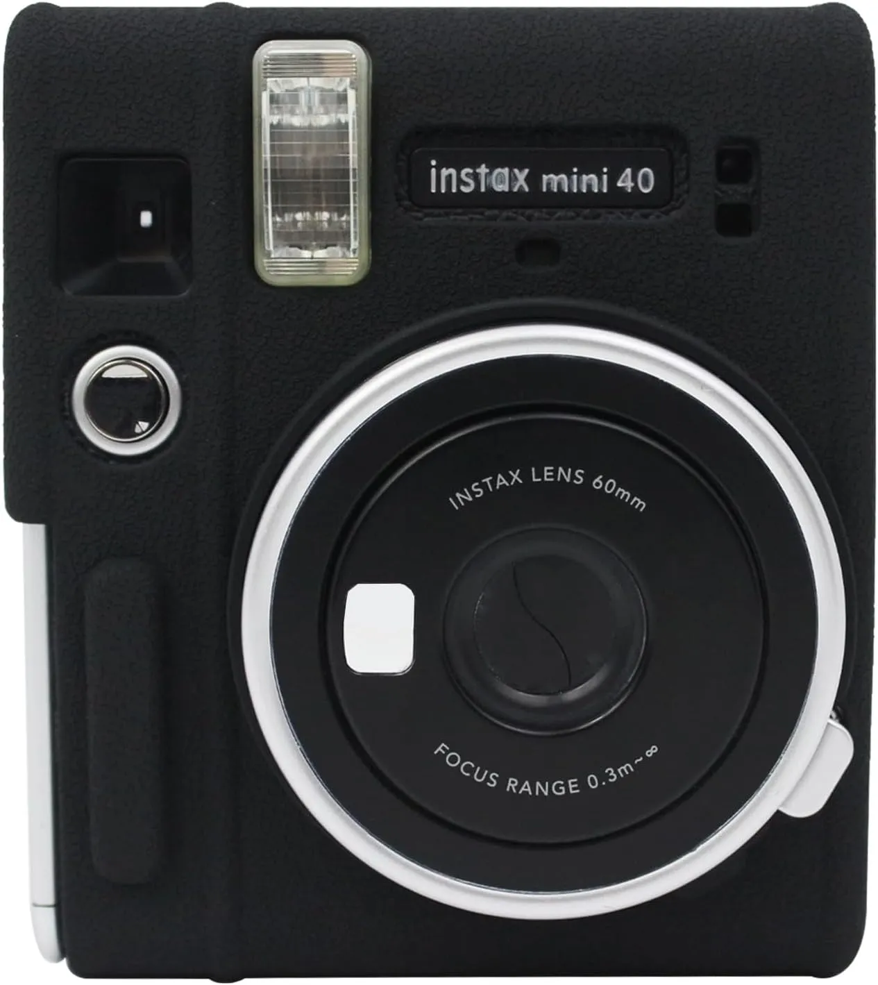 Easy Hood Protective Case for Fujifilm Instax Mini 40 Instant Camera, Soft Silicone Camera Case Cover Bag Lightweight Full Protector for Fujifilm Mini 40  Black
