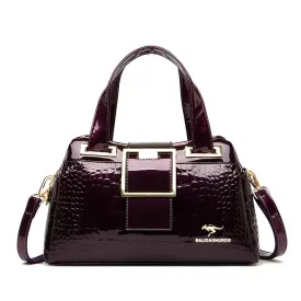 Elegant Croc Charm Shoulder Bag