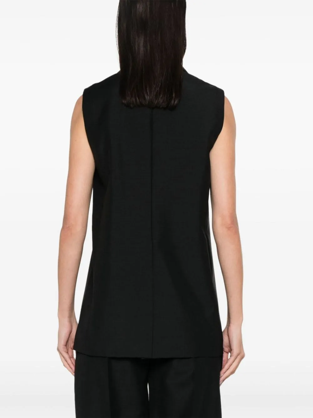 FENDI Elegant Wool Blend Sleeveless Vest