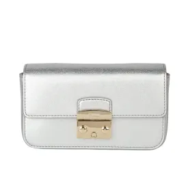 Furla Mini Crossbody Metropolis - Uni Color Silver