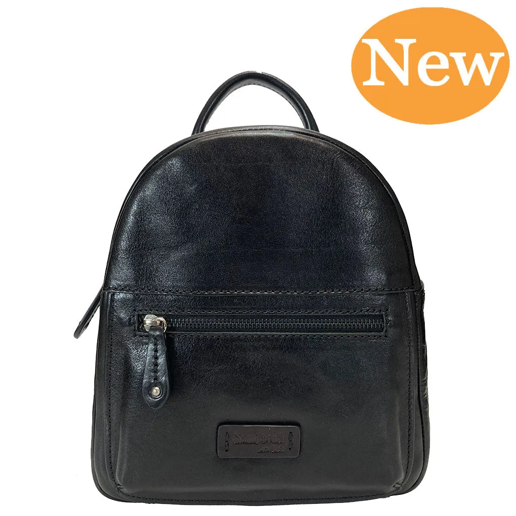 Gianni Conti Smart Leather Rucksack - Style: 9440556 - Black