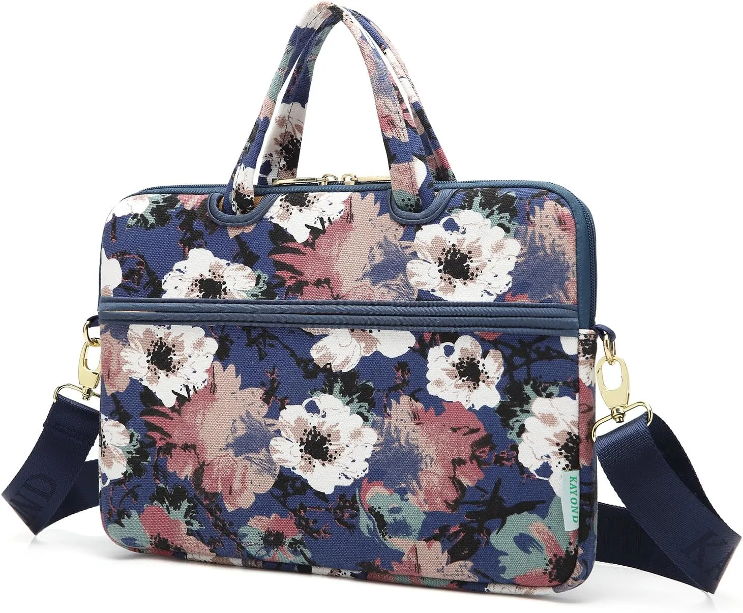 kayond Watercolor orchid Patten water resistant Laptop Shoulder Messenger Bag Case Sleeve for 15 Inch 15.6 Inch Laptop,Laptop Briefcase