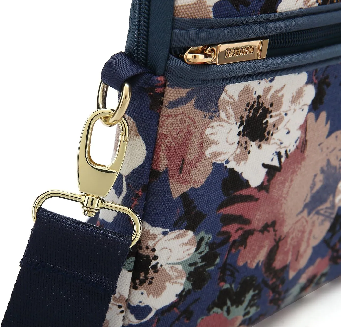 kayond Watercolor orchid Patten water resistant Laptop Shoulder Messenger Bag Case Sleeve for 15 Inch 15.6 Inch Laptop,Laptop Briefcase