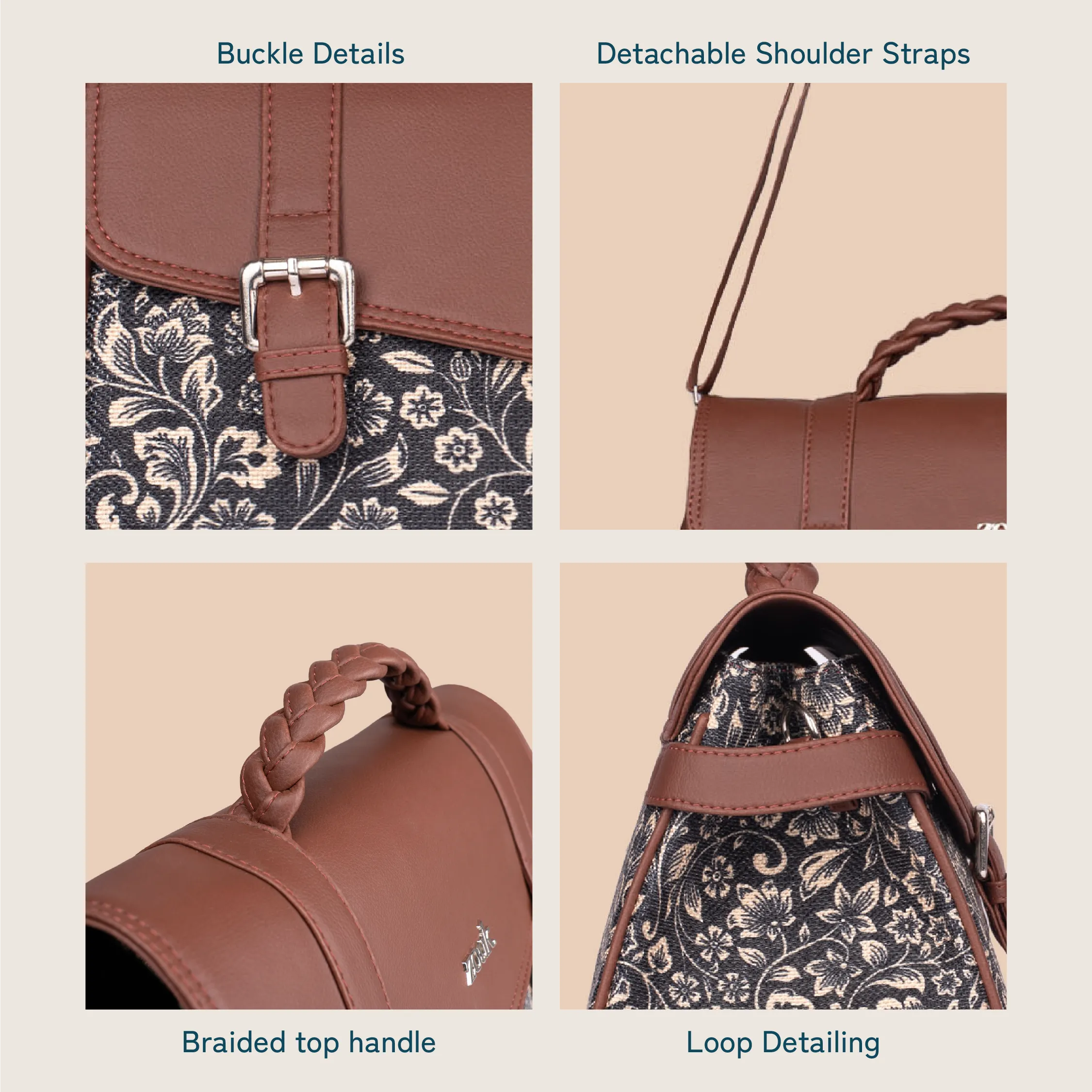 Konkona Heritage Satchel Bag - FloMotif