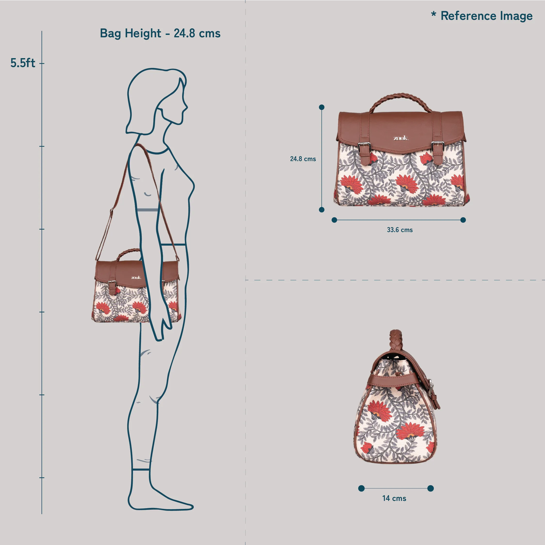 Konkona Heritage Satchel Bag - FloMotif