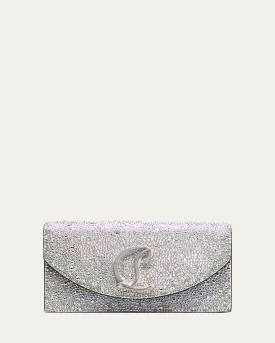 Loubi54 Small Metallic Crystal Clutch Bag