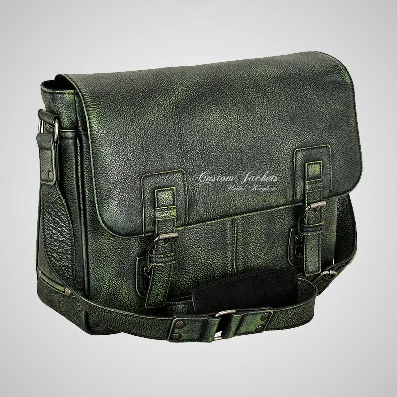 Men's Leather Laptop Bag Briefcase Satchel Shoulder Messenger Bag