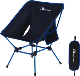 MOON LENCE Portable Camping Chair, Backpacking Chair, Ultralight & Compact, 400 lbs Capacity, for Outdoor Camp, Travel, Beach, Picnic, Hiking
