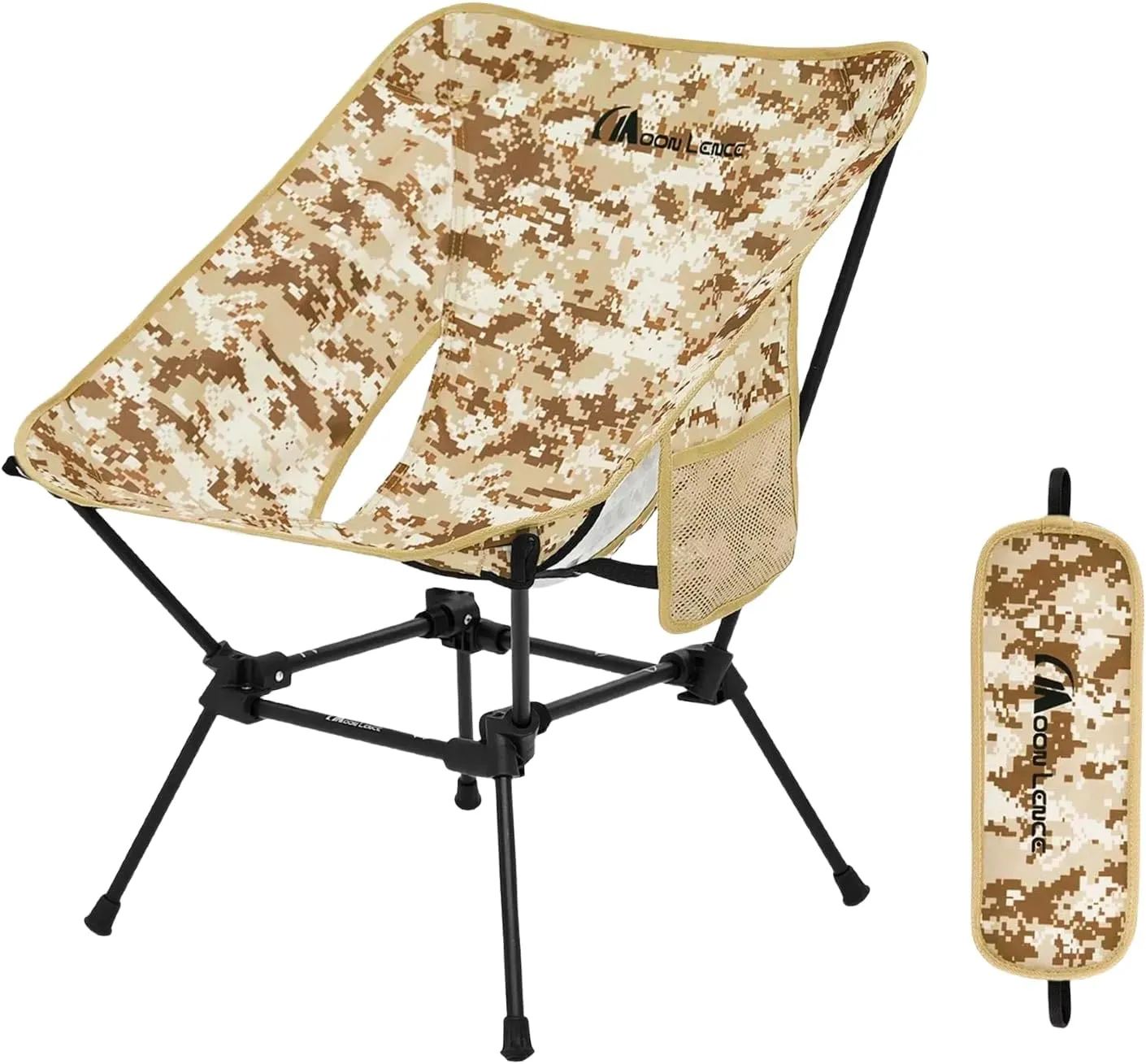 MOON LENCE Portable Camping Chair, Backpacking Chair, Ultralight & Compact, 400 lbs Capacity, for Outdoor Camp, Travel, Beach, Picnic, Hiking