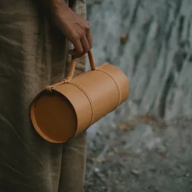 Ndari Cylinder Leather Barrel Bag