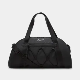 Nike Women's One Club Training Duffel Bag Black / Black - White