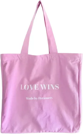 Oversized Beach Bag Organic Cotton Tote with Zipper & Pockets Bubblegum Pink Eco-Friendly, Spacious & Stylish beach bag