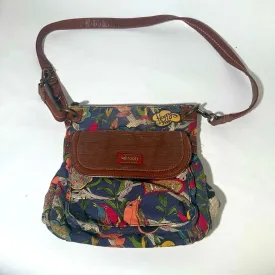 Sakroots Brown Crossbody Bag with Floral Design