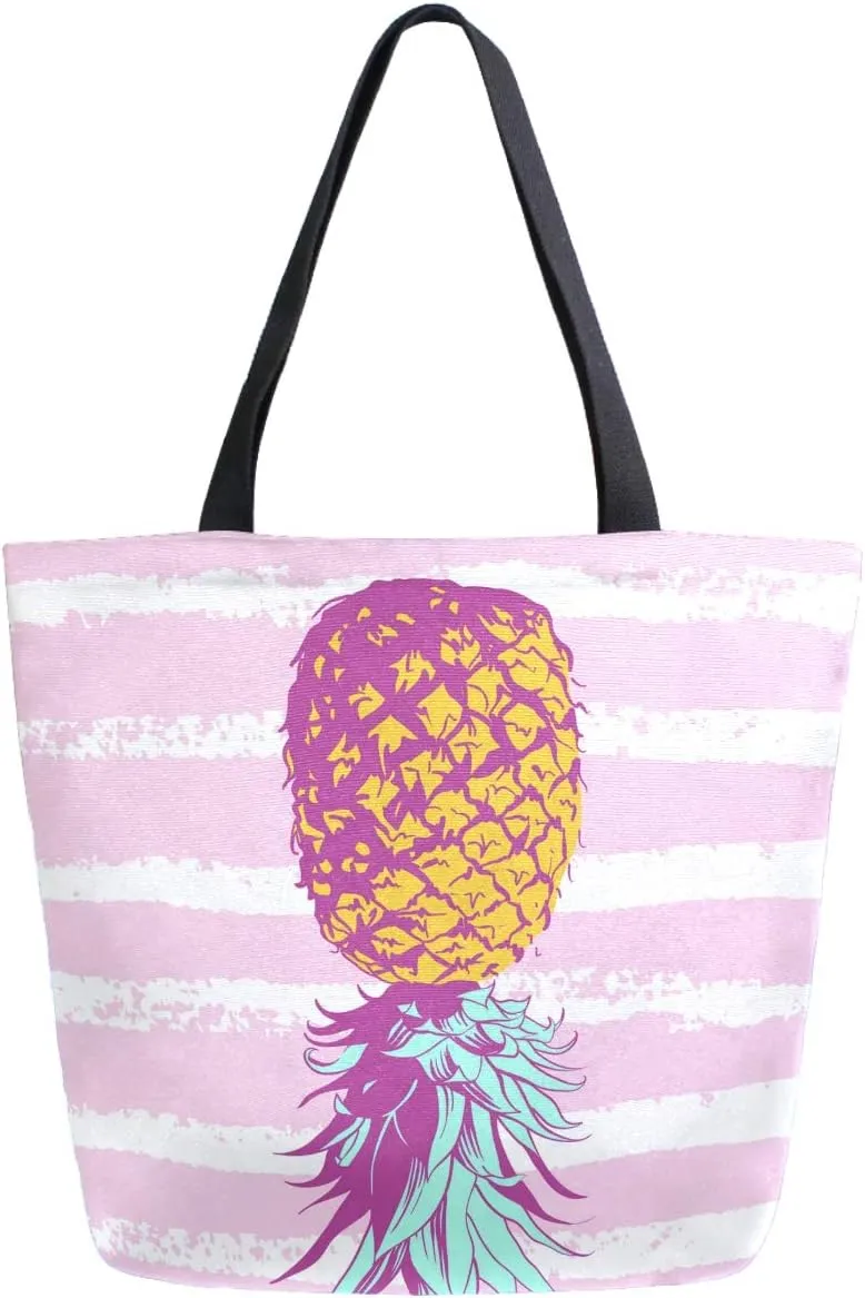 Stylish Print Extra Large Shoulder Tote Bag for Beach Travel Weekender Gym Grocery Shopping
