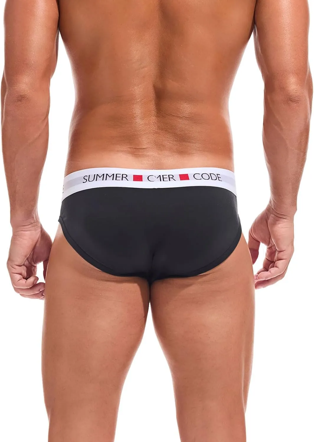 Summer Code Mens Classic Premium Briefs Pack Cotton Bulge Pouch Underwear Breathable Low Rise Underpants for Men