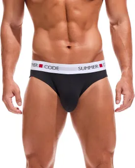 Summer Code Mens Classic Premium Briefs Pack Cotton Bulge Pouch Underwear Breathable Low Rise Underpants for Men