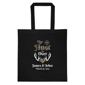 The Hunt is Over Tote Personalized with Your Names and Date