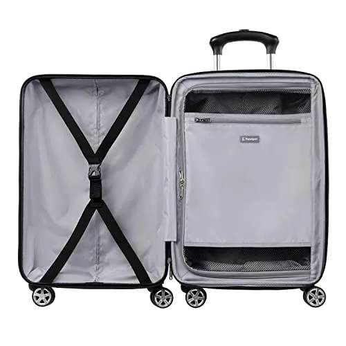 Travelpro Runway 2-Piece Hardside Luggage Set - Expandable, Carry-On & Convertible Spinner, Black