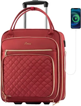 Under Seat Luggage with Wheels for Women Men, Airline Approved Underseat Carry on Luggage for Airplanes, Small Personal Item Travel Bag for Short Trip