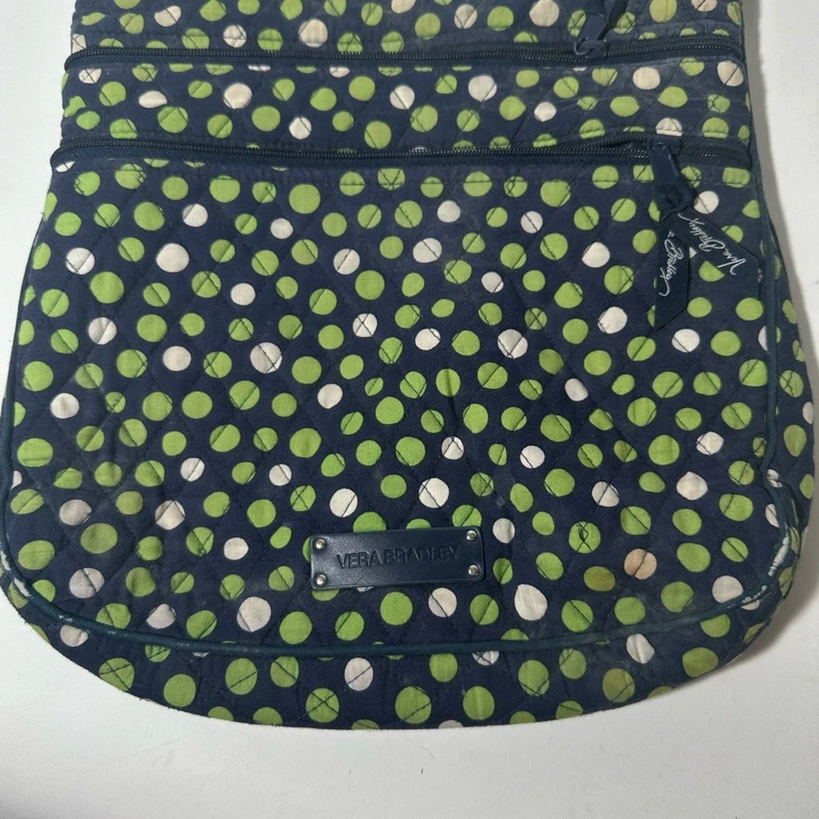 Vera Bradley Green and Blue Casual Crossbody Bag
