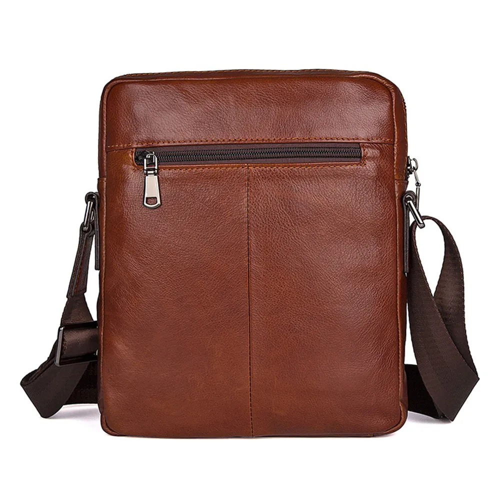 YAAGLE Men's Portable Real Leather Leisure Shoulder Bag YG1043X