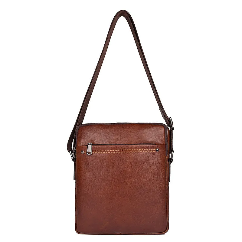 YAAGLE Men's Portable Real Leather Leisure Shoulder Bag YG1043X